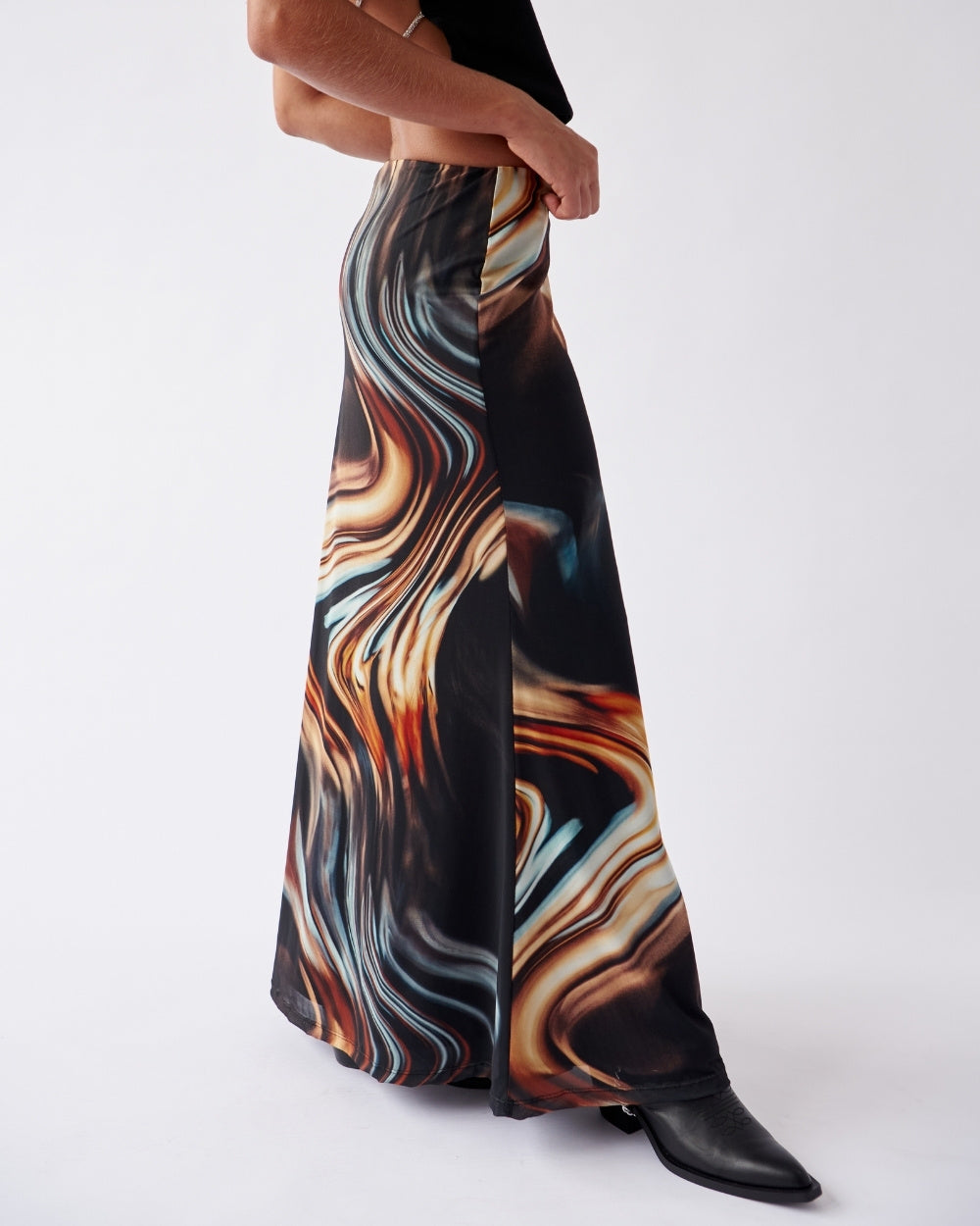 MESH MAXI SKIRT