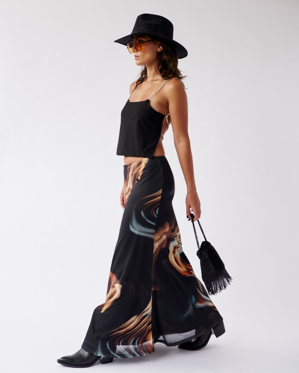 MESH MAXI SKIRT
