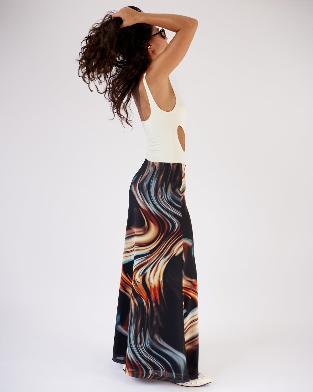 MESH MAXI SKIRT
