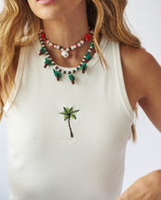 PALMS RIBBED TOP