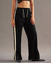 BLACK TRACK PANTS