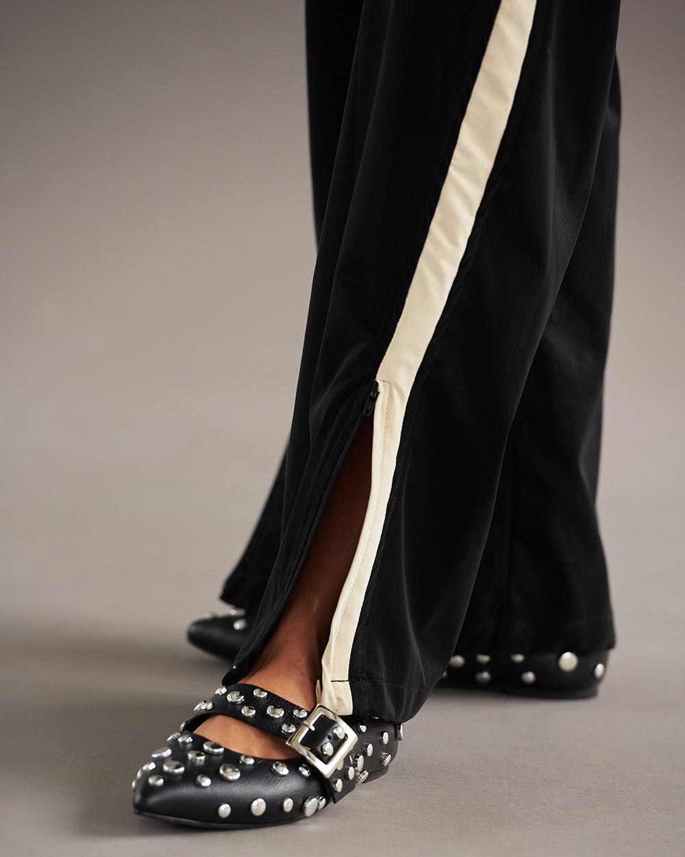 BLACK TRACK PANTS