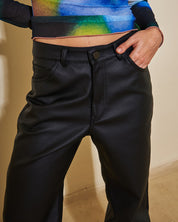 LOW LEATHER PANTS