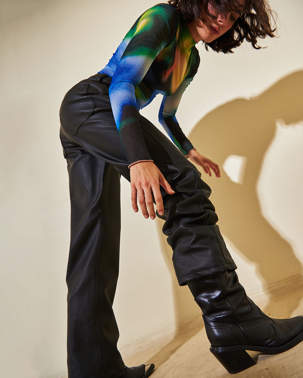 LOW LEATHER PANTS