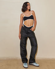 LOW LEATHER PANTS