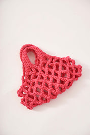FUCSIA MACRAME BAG