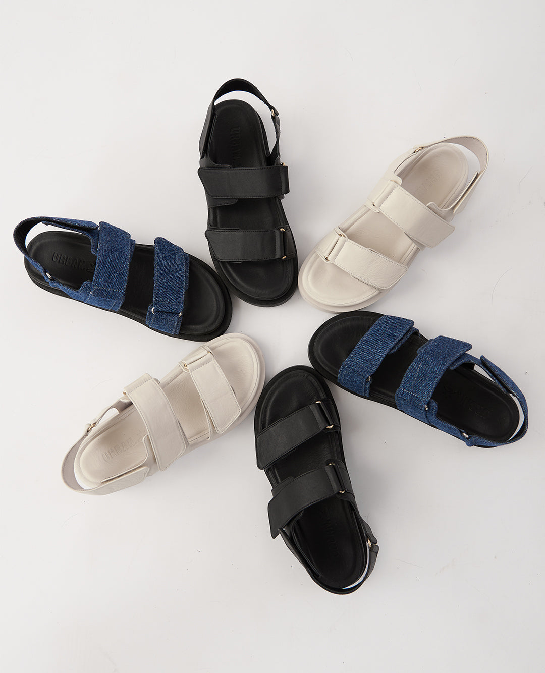 FOLDY LEATHER SANDALS