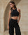BLACK STRAPY CROP TOP