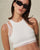 IVORY STRAPY CROP TOP