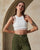 IVORY STRAPY CROP TOP