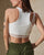 IVORY STRAPY CROP TOP